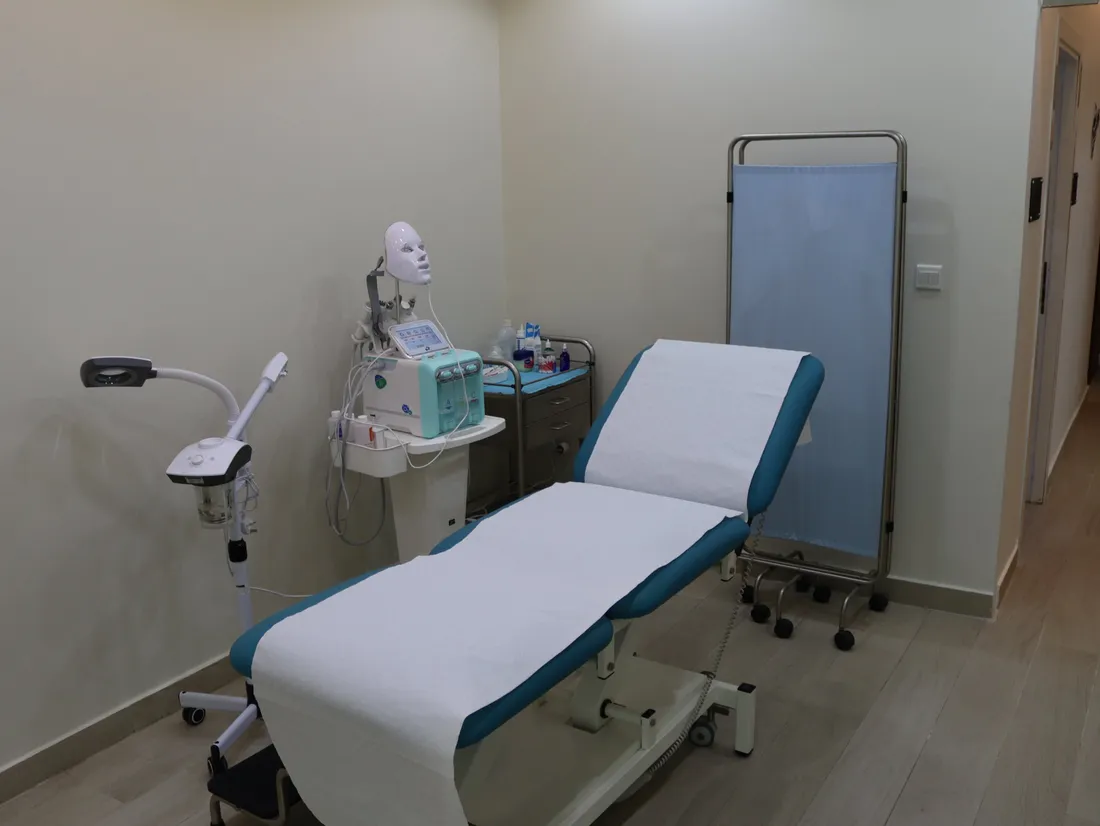 Skin treatment room at Manhal Medical Center