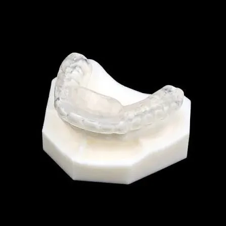 Occlusal splint on a model