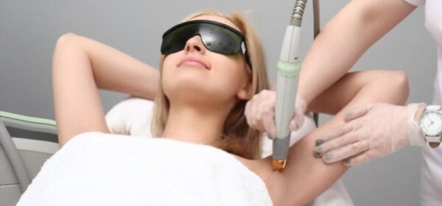 Laser hair removal arm